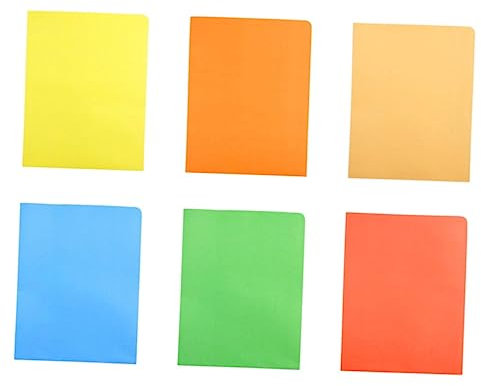 STOBOK 6stücke Bunte Dokumentenmappen Aus Papier Mit Multifunktionale Präsentationsordner Für Büro Und Schule Große Kapazität Folder Mit Fächern Für Papieraufbewahrung