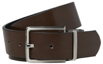 JACK & JONES Jacgarda Ceinture réversible Noos pour homme, pierre marron, numeric_100, Marron/pierre, numeric_100