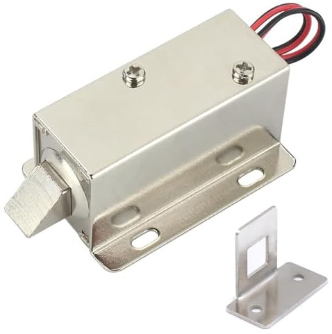 Elektromagnetische Elektroschloss 12V, Magnetschloss, Elektromagnetisches Schloss, Magnetschloss Elektrisch, Hohe Sicherheit Solenoid Schloss für Schrank Schublade Türschrank Sicherheits System