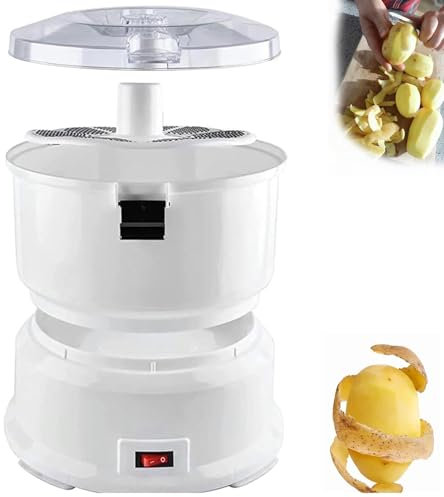 Pelador Automático de Ajos Peladora de ajo eléctrica, peladora rotativa eléctrica, peladora automática de patatas, peladora automática de patatas de 1 kg, operación de un toque, máquina gira