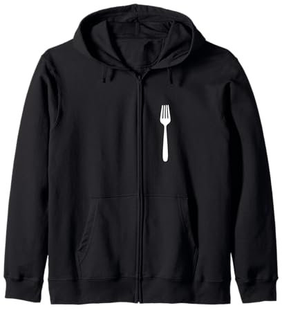 Fourchette, cuisine, restaurant, café, chef restaurant, boulanger, cuisinier Sweat à Capuche