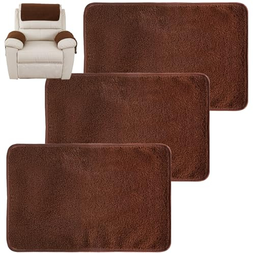 Jokapy 3pcs Sofa Kopfstütze Abdeckung Weiche Polyester Liege Kopfstütze Beschützer Verschleiß resistent(C)