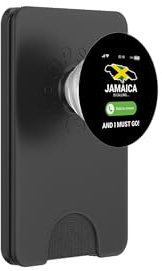 Jamaica Is Calling And I Must Go Bound Jamaican Flag Travel PopSockets PopWallet for MagSafe