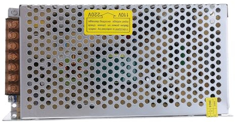 Zerodeko Fuente de Alimentación Conmutada 5v 30A 150W Adaptador Convertidor de Corriente de Hierro Metálico Regulador Voltaje para LED Enrutadores y Cámaras Uso Electrónico Seguro