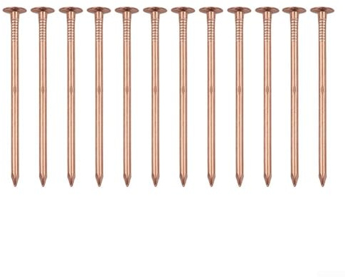 YJDOORPLAY Chiodi in rame da 10,2 cm per la rimozione di ceppi e radici, punte in rame massiccio, per tronchi di legno duro e conifere