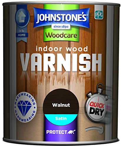 Johnstone's - Gloss Floor Varnish - Walnut - 750ml | Gloss Finish, Suitable for Interior Timer Floors, Quick Drying, Hardwearing & Durable, Enhances Natural Wood Grain