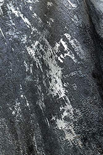 NEWROOM - Carta da parati in tessuto non tessuto, motivo architetto, colore: antracite, design moderno, design industriale, con guida per tappezzeria inclusa