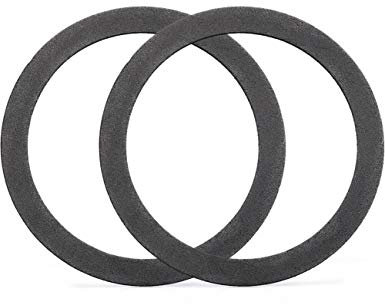 KONE Strainer Gasket Seal Ring, 2 Pack Foam Gray Washer Fits for 3-1/2 Inch Kitchen Sink Drain No Need Plumber Putty