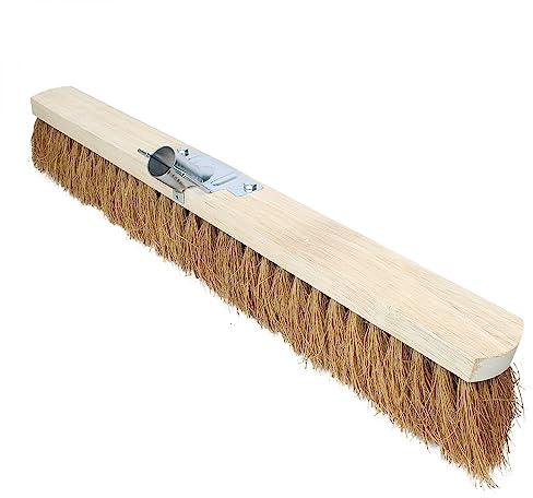 Linxor France ® Balai en Coco Naturel et Bois - 60 cm - Marron - Norme CE