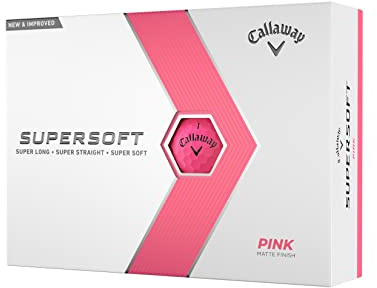 Callaway Golf Supersoft Golf Ball 2023, Pink