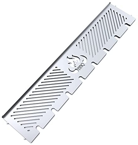 teileplus24 Warmhalterost kompatibel mit Napoleon Rogue Gasgrill | Edelstahl mit Logo Passgenau Drumstick Halterung