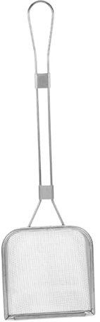 STOBAZA Schiumarola A Maglia Quadrata Colino In Acciaio Inox Cucchiaio Per Friggere Mestolo Skimmer A Maglia Fine Olio Grasso Skimmer Friggitrice Scoop Per Cucinare Frittura Gadget Da