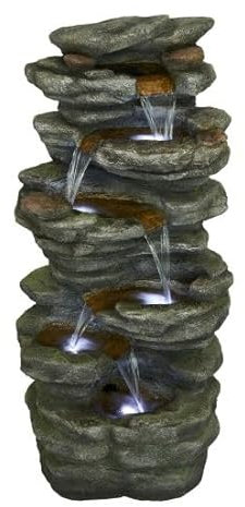 Aqua Creations Tampa Slate Falls Rock Effect Mains Power Water Feature