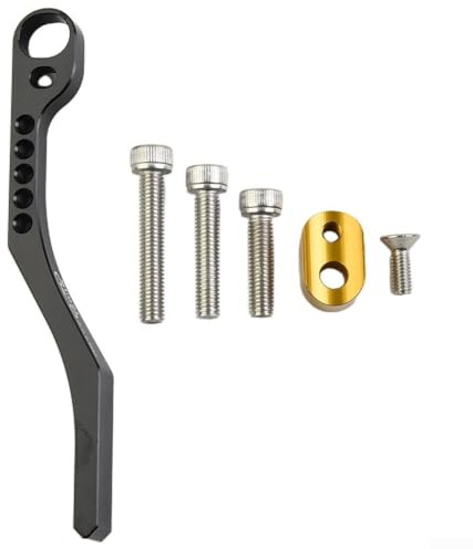 Fouet de chaîne de vélo - Attrape-chaîne - Attrape-chaîne - Accessoire de vélo - Attrape-chaîne - En alliage d'aluminium - Pour vélo de route - Noir