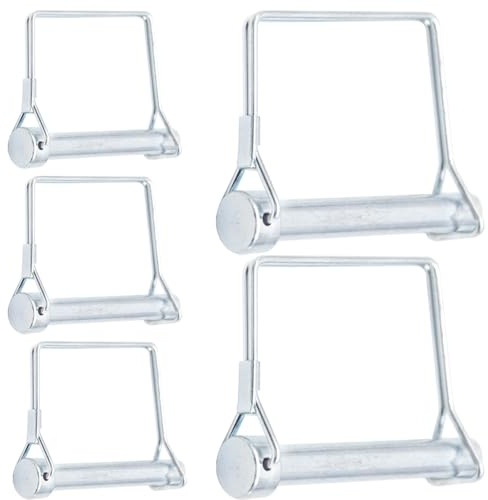 Hocansen 5 Stk Klappsplint Splint Rechteck Welle klappsplinte(10x70mm/FX) | Rohrklappsplinte mit Rastverschluss eckigem Bügel Pin Klappsplinte Rohr Sicherungssplinte für Rohre Klappstecker