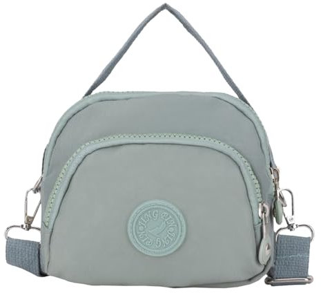 FAVORTALK Crossbody Bag Damen Umhängetasche Kleine - Mesenger Handtaschen Blau Schultertasche Moderne Frauen Multi Pocket Taschen - DJB00305