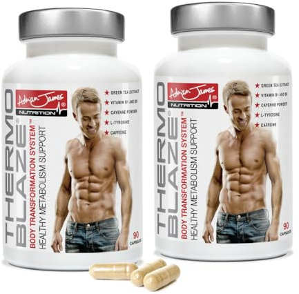 Adrian James Nutrition - Thermoblaze (2 Pack) for Men & Women, 60 Days Supply