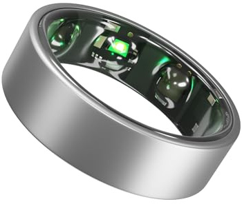 Gabit Smart Ring | Weight Tracker, 7+ Day Battery | Sleep, Fitness, Nutrition, Stress | Track Deep, Light & REM Sleep | Buy Sizing Kit First | Smart Ring for Men & Women | Titanium, Matte Silver 12