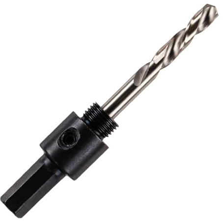 Rennie Tool - A1 Hole Saw Arbor For 14mm - 30mm Holesaws + HSS Pilot Drill | Quick Change Mandrel Holesaw Adapter With Pilot Drill Bit For Use In Any Drill Chuck That Can Hold An 9mm Hex Shank.
