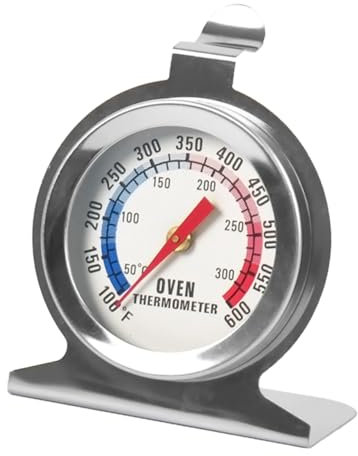 PAMINGONO Edelstahltemperatur Backofenthermometer Grillthermometer Innenthermometer Für Täglichen Gebrauch Zu Hause Mit Echtzeittemperatursensor Celsius Celsius