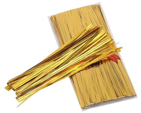 DIYEAH Liens Plastique Et MéTal Pour Sacs Alimentaires Attaches Flexibles Et RéUtilisables Pour Sachets De Bonbons Biscuits GâTeaux Fermeture Pratique SéCuriséE