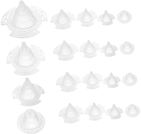 HEMOTON 20piezas Escurridor De Macetas Mallas De Plástico para Drenaje Protección De Raíces y Prevención De Fugas De Tierra para Bonsáis y Jardinería