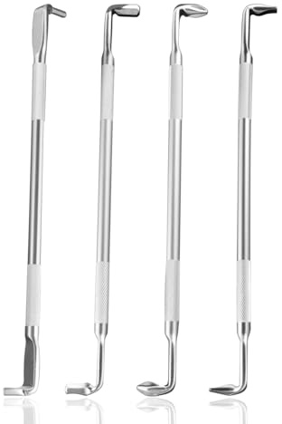 4PCS Offset Screwdriver Set, S2 Steel Right Angle Screwdrivers Z-Type Double Head Offset Magnetic Screwdriver 90 Degree Flat Head Screwdrivers for Tight Space Operation