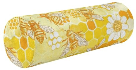 Almohadas de refuerzo para cama, almohada terapéutica para el cuello, almohada redonda para niños, almohada de apoyo para las piernas, almohada de abejas y flores