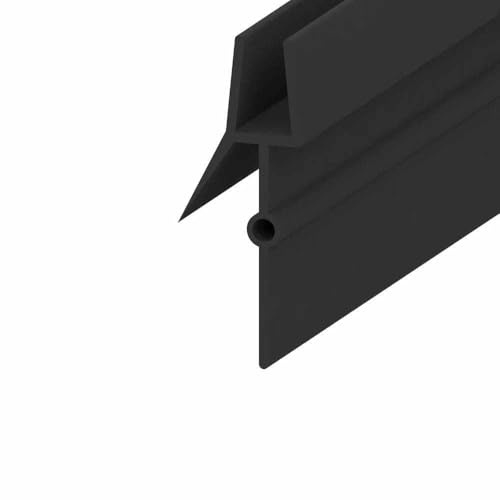 Joint d'étanchéité pour porte de douche, baignoire, cloison, joint d'étanchéité de 4 à 23 mm, joint d'étanchéité pour porte de fenêtre, joint d'étanchéité pour porte en verre, noir, joint d'éta