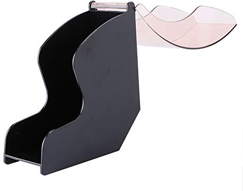 Yctze Soportista de Papel de café a Prueba de Polvo Acrílico con cubierta: Estante de Dispensador de Almacenamiento para Filtros con Enejo de Cono y Ventilador