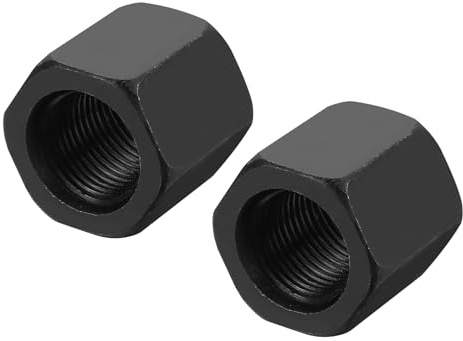 QUARKZMAN M20 x 1.5mm Steigung Sechskantmuffen 2Stk 31mm/1.2 Länge Güteklasse 10.9 Kohlenstoffstahl Vollgewinde Rohrverbinder Feingewinde Schraubverbinder Befestigungselemente Schwarz