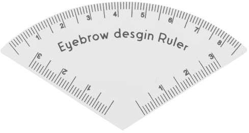 Gabarit de Cartographie des Sourcils en Plastique Blanc pour Maquillage | Application Facile, Format Portable, Usage Quotidien, Conseillé pour Débutants