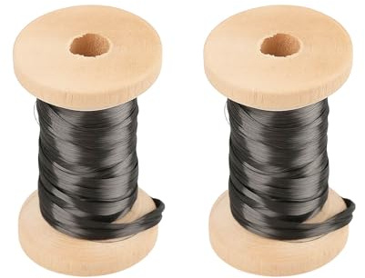ECSiNG 2 Guías de Fibra de Carbono Negras de Repuesto para Cañas de Pescar Y Modificación de Cañas de Señuelo.