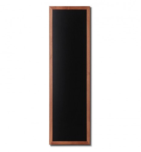 net-xpress Gastrotafel Teak, 56x170 groß, Tafel Kreidetafel für Gastro Gastronomie Restaurant Bistro Cafe, Holz flach Teak