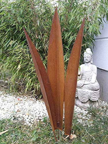 Zen Man 031570-1 H80 Décoration de Jardin en Rouille 72 64 cm