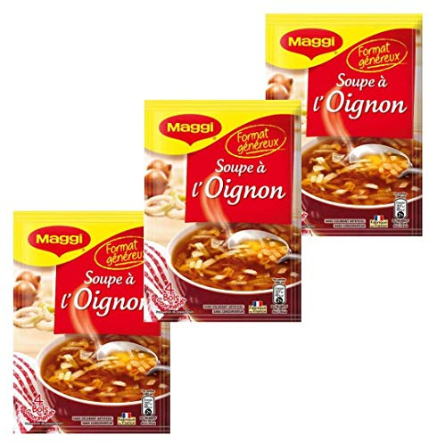 Lot de 3 sachets de soupe à l'oignon français 61 g