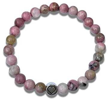 Armband echte Naturperlen mit Herz Handmade mit Liebe - esoterischer Schmuck mit Bedeutung - handgearbeitet personalisierbar
