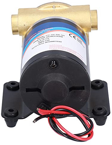 Pompe de Vidange, 8Gpm 30.0L/Min Lift, Pompe Centrifuge à Turbine de Refroidissement et de Lavage Motorisée pour Pont de Bateau et Yacht, F72-132-030-101 (12V)(12V)