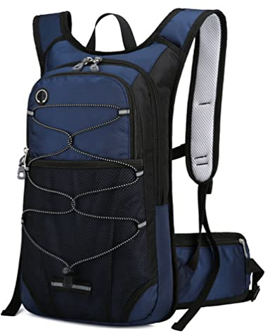 YuanDiann Fahrradrucksack 15L Leicht Wasserabweisend Kleine Wanderrucksäcke mit Netzrücken Dämpfung Herren Damen Outdoor Bike Reise Trekkingrucksack mit Trinksystem(Kein Wassersack)