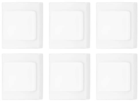 PATIKIL Light Switch Dust Cover, 6 Pack Blank Wall Plate Panel Switch Protector Dustproof Waterproof Protective Cover for Bathroom, Rubber White
