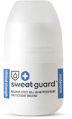 SWEAT GUARD® Underarm Antiperspirant - Roll On 50ml. Fragrance Free, Anti-Sweat Antiperspirant For Armpit - Controls Excessive Sweating & Odour. Maximum Effect Hyperhidrosis Treatment For Dry Armpits