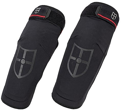 SUPER SHIELD Ellenbogen Protektoren Motorrad, CE Zertifiziert, Elastische Ellenbogenschoner, Protektoren Herausnehmbar, Atmungsaktive Motorrad Protektoren, auch als MTB Protektoren Geeignet