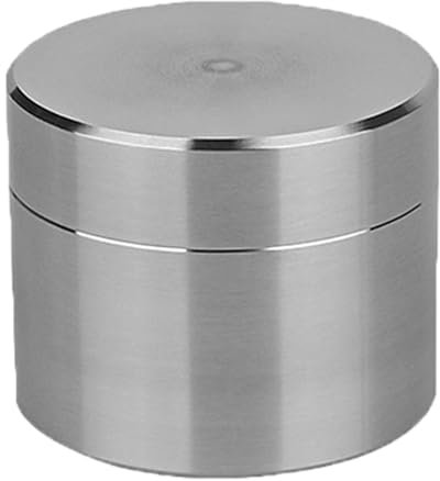KSIEE Pillendose, Runde Pillendose aus Metall, Edelstahl, Wasserdicht, Tragbar, Reise-Pillen-Organizer für Männer und Frauen, Aufbewahrung von täglichen Pillen, Nahrungsergänzungsmittel (M)