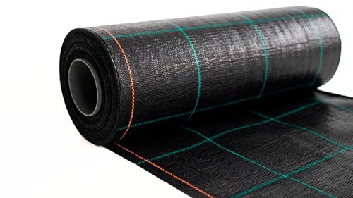 EraGreen reißfeste Unkrautfolie 20m x 0,5m | UV-Stabil und wasserdurchlässig | Bodengewebe 100g/m² | Gewebefolie | Gartenfolie | Unkrautvlies | Gartenvlies