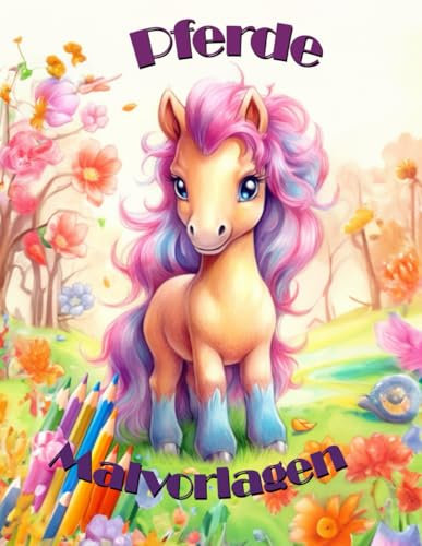 Pferde Malvorlagen: Sammlung von wunderschönen Illustrationen verschiedener Pferdearten
