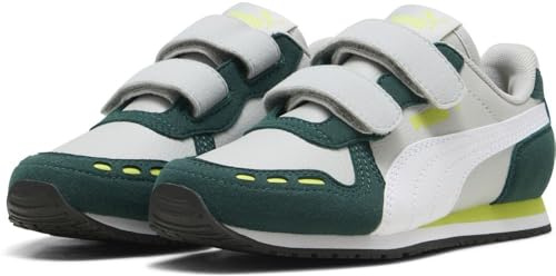 Puma - Cabana Racer SL 20 V PS, Zapatillas Unisexo, Cool Light Gray-Puma White-Dark Myrtle-Lime Smash,