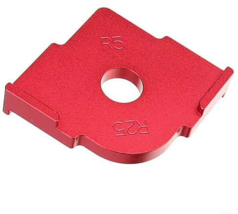 Radius Jig Router Templates Corner Radius Templates Kit, Aluminum Alloy Routing Rounded Corners Router Bit Professional Locator Woodworking Router(R5-R25)