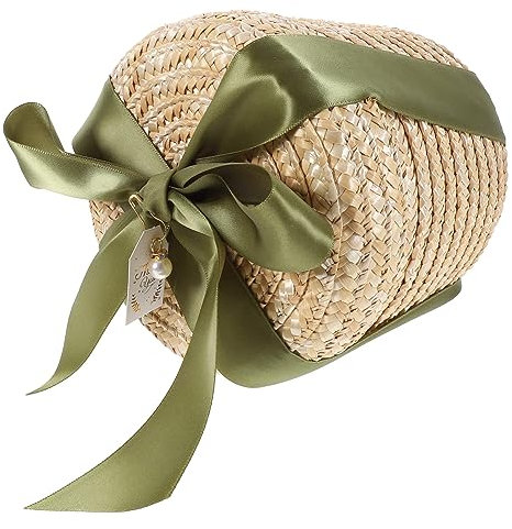 TINEASUR 1 Set Korb Aus Geflochtenem Korb Im Retro Pastoralstil Geflochtener Brotkorb Hochzeitskorb Kleine Lebensmittelbehälter Rattankorb Kleiner Korb Aus Geflochtenem Seegras