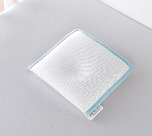 Theraline Babykissen gegen Plattkopf, ergonomisches Babykissen Plagiozephalie, sicheres 3D Abstandsgewebe gegen Verformung, Größe 1 (bis ca. 7 kg) (grau)