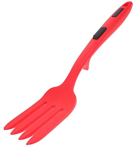 FUNNETOYU Forchetta Grande Lavabile in Silicone Per Servire Pasta e Mescolare Insalate Utensile Da Cucina Pratico Per Famiglie e Cucine Professionali